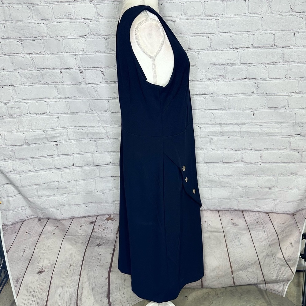 Nanette Lepore Navy Button-Detail Dress - Picture 8 of 15